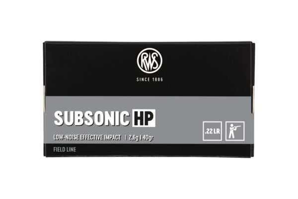 RWS .22 lr SUBSONIC HP 40grs / 2