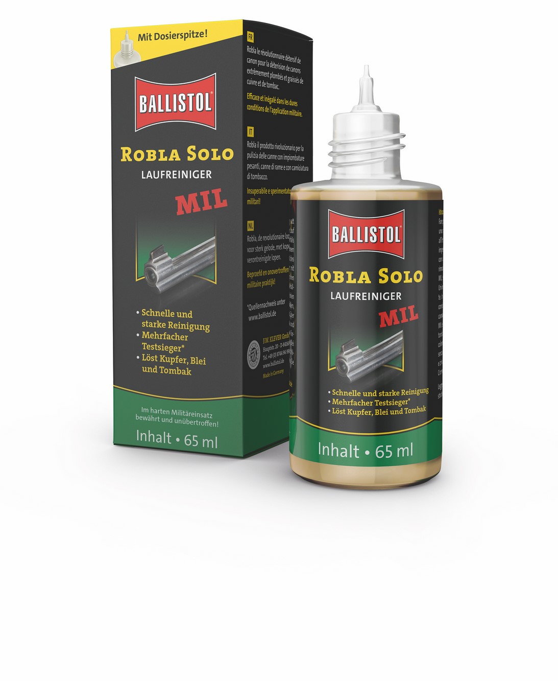 Ballistol Robla Solo MIL Laufreiniger 65ml Pflegeartikel Ballistol Robla Solo MIL Laufreiniger 65ml Pflegeartikel