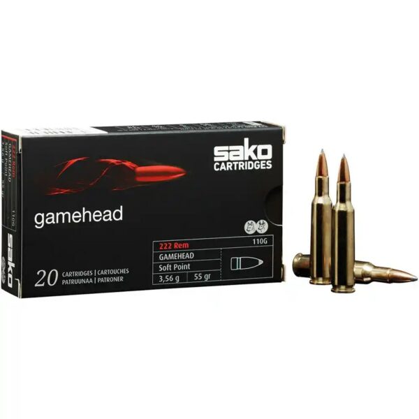 Sako .222 RemMag Gamehead SP 55grs / 3
