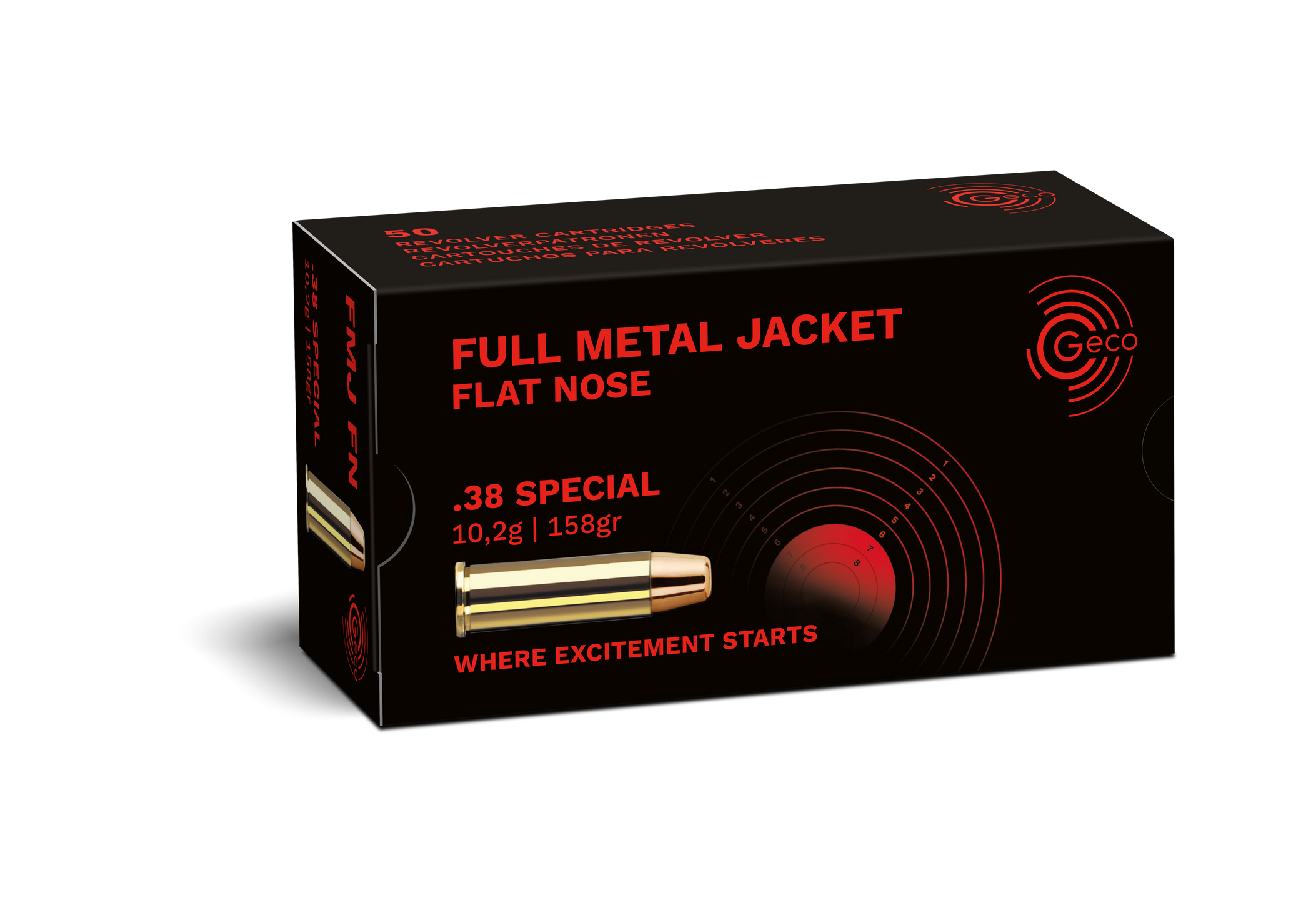 Geco .38 Special VM-Flachkopf 158grs / 10