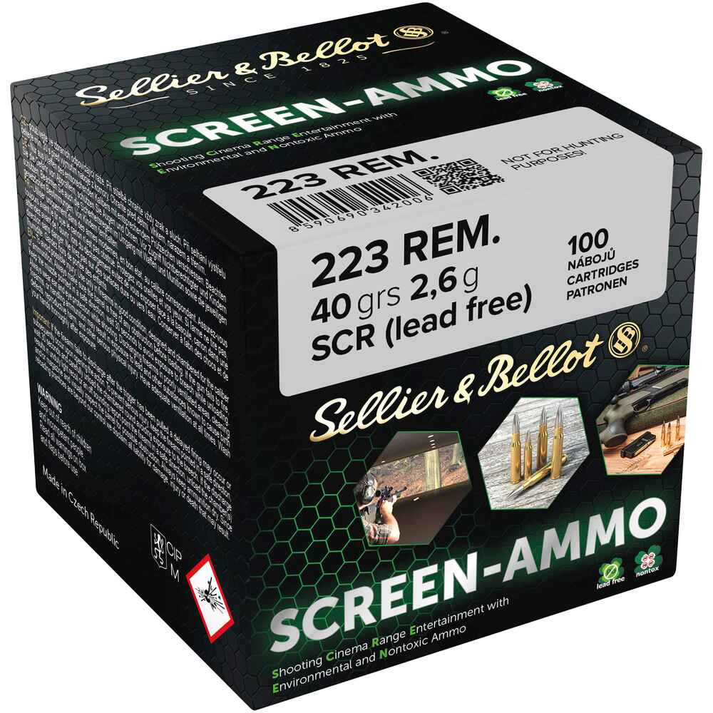 Sellier & Bellot .223 Rem. Screen-Ammo 40grs / 2