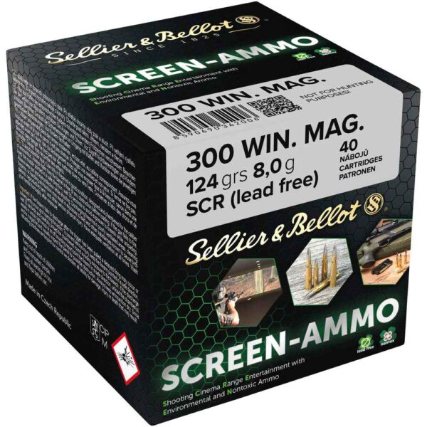 Sellier & Bellot 300WinMag. Screen-Ammo 124grs / 8