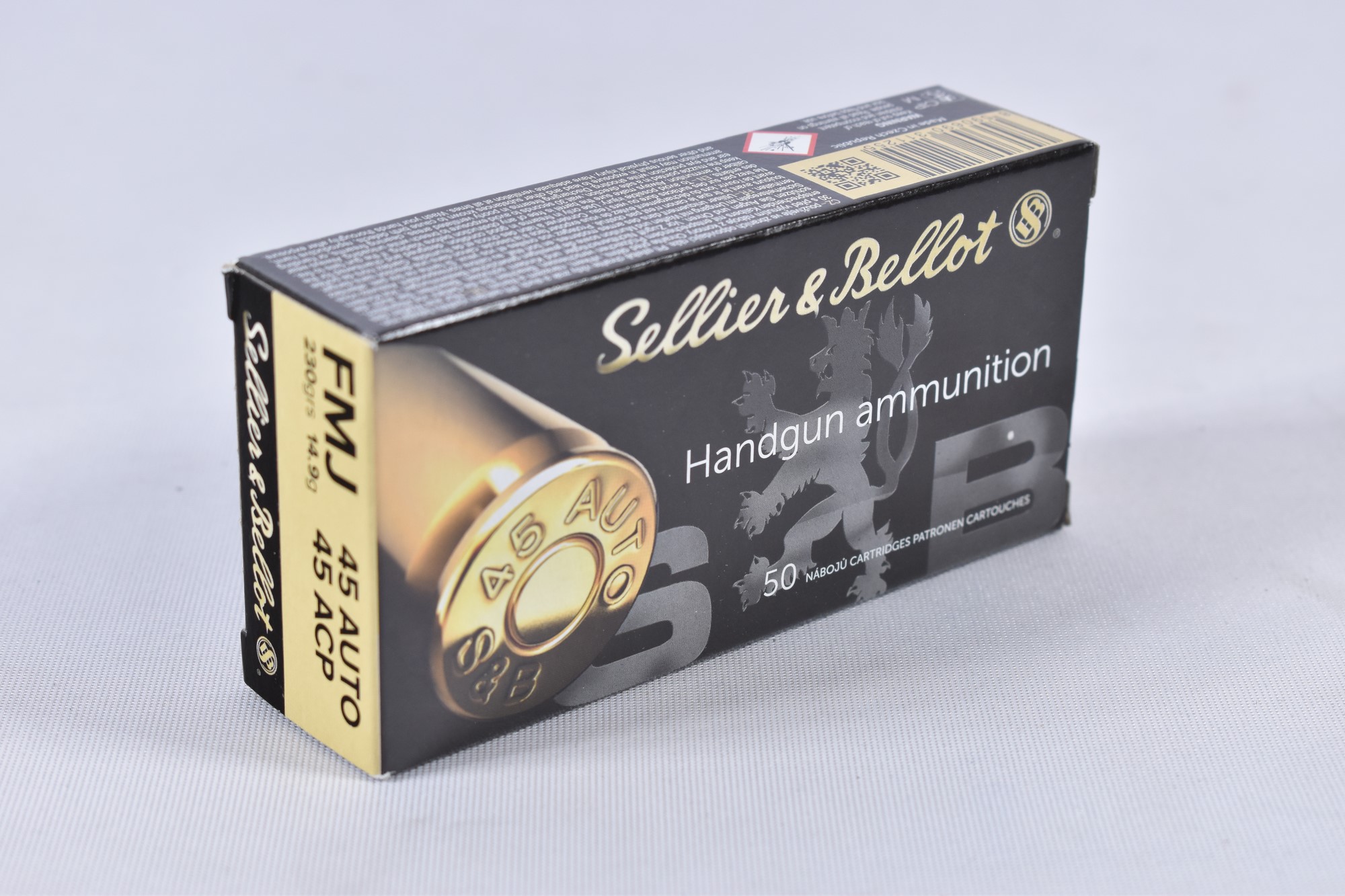 Sellier & Bellot .45 Auto FMJ 230grs / 14
