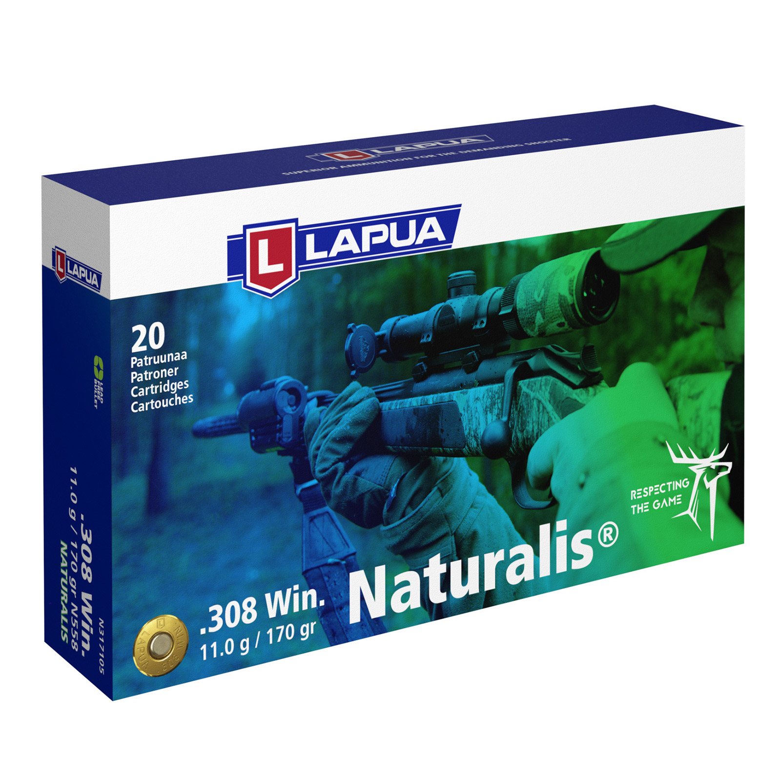 Lapua .308 Win Naturalis 170grs / 11