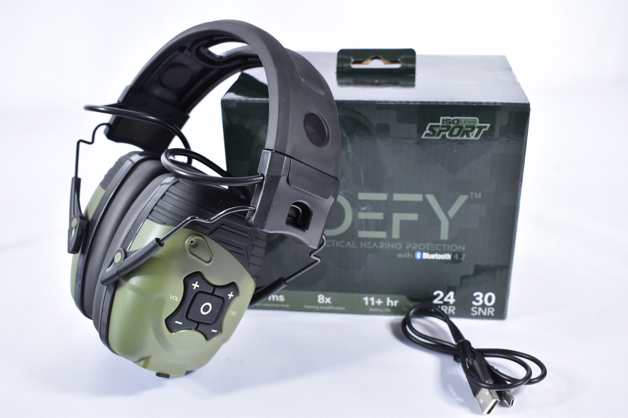 ISO TUNES Sport Defy Grün​ Gehörschutz