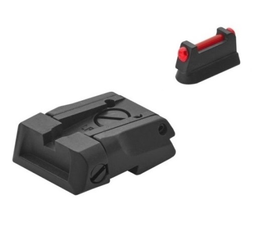 L.P.A. Target schwarz / Fiber rot​ CZ SP01+2 Shadow