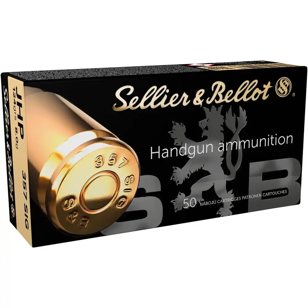 Sellier & Bellot .357 Sig JHP 124grs / 8 Sellier & Bellot .357 Sig JHP 124grs / 8