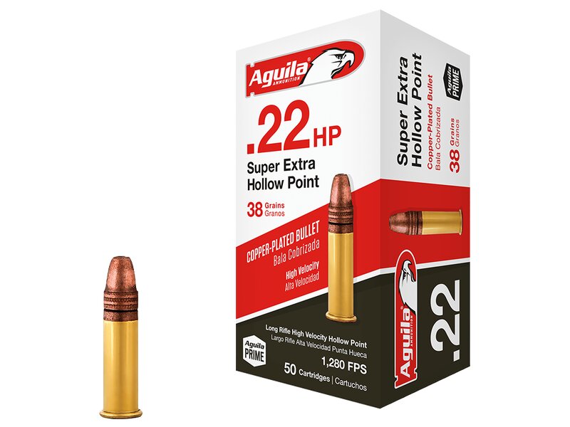 Aguila .22 lr HV HP 38grs / 2