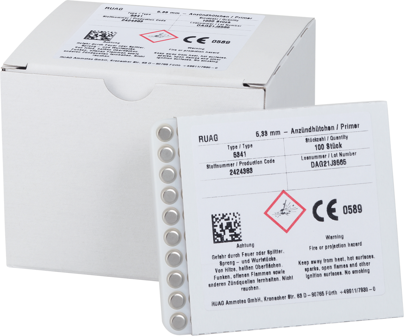 RWS SN Ambosszündhütchen 100STK​ Large Rifle / 5