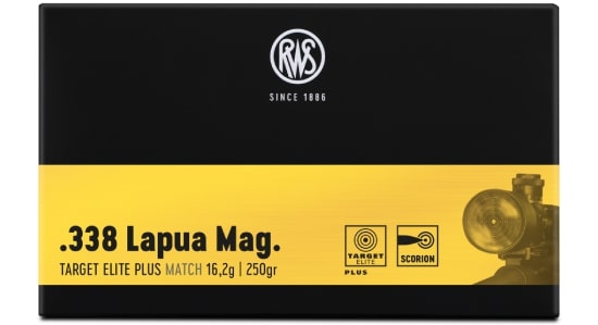 RWS .338 LapuaMag Target Elite Plus 300grs / 19