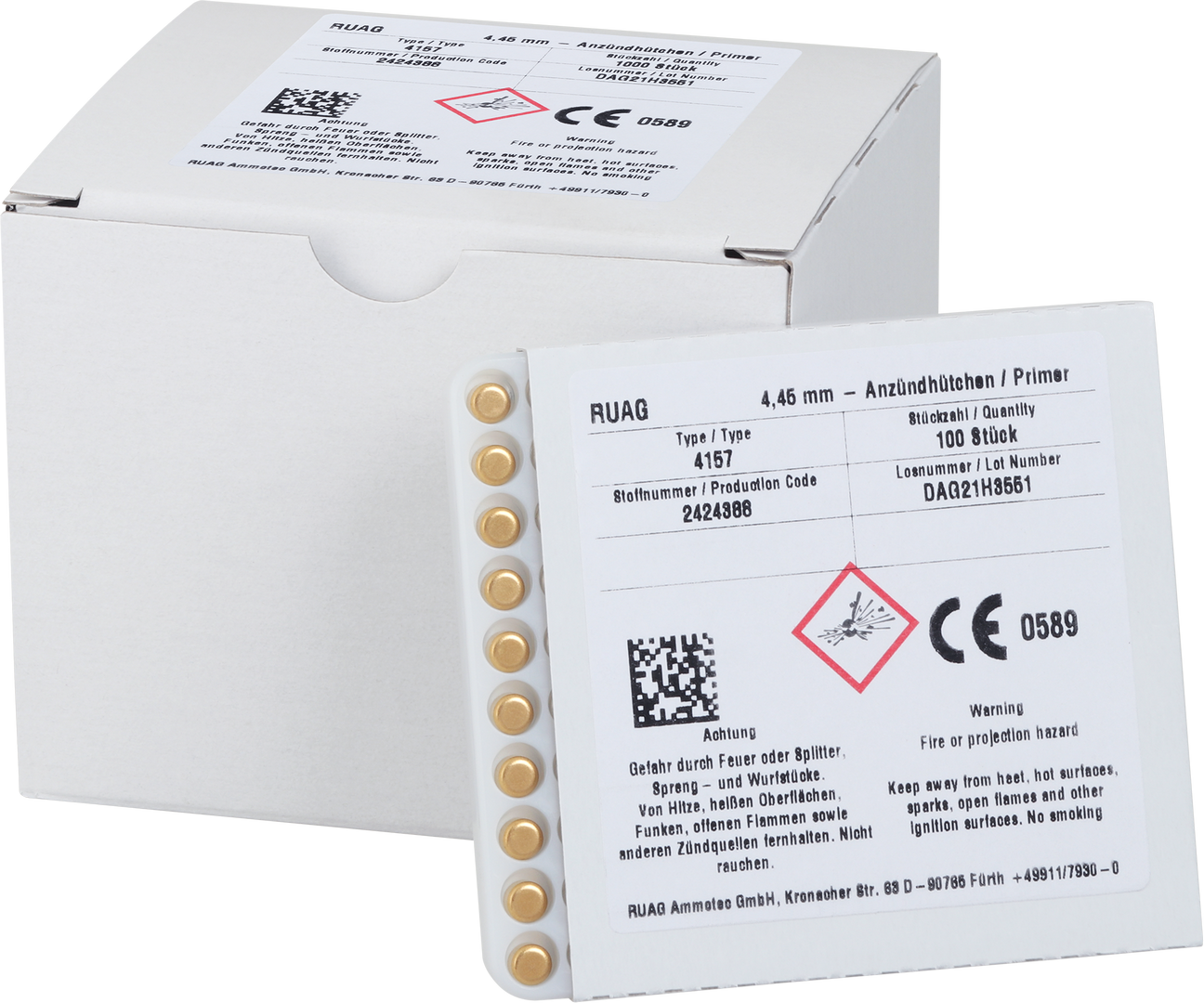 Geco Ambosszündhütchen 100STK​ Small Rifle / 4