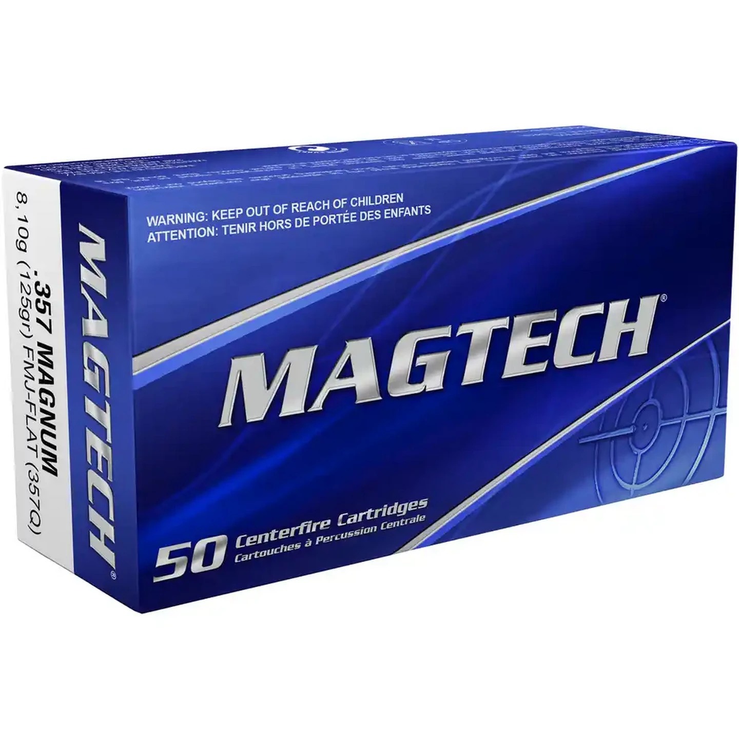 Magtech .357 Mag FMJ FL 125grs / 8 Magtech .357 Mag FMJ FL 125grs / 8